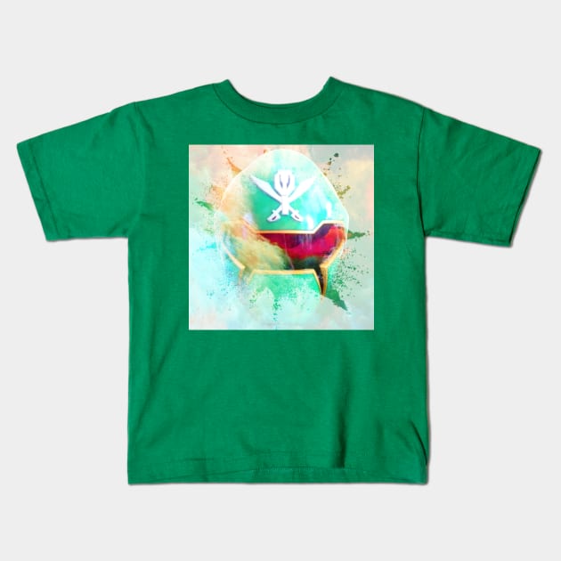 SUPER MEGAFORCE GREEN RANGER IS THE GOAT PRMF Kids T-Shirt by TSOL Games